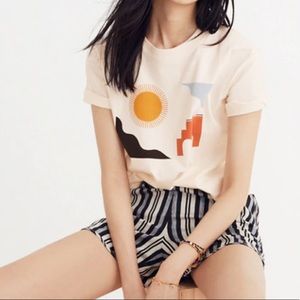 NWT Madewell Barcelona Sun Graphic Tee XS